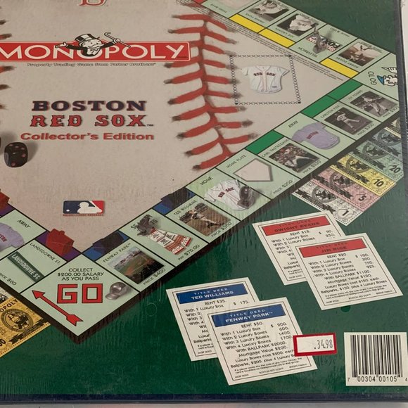Vintage Monopoly Boston Red Sox MLB Collector's Edition 2000 Board Game Sealed - Picture 6 of 7